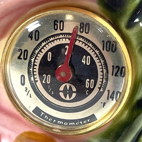 Vintage Florida Longboat Key Pink Flamingo Thermometer Figurine Kitsch Souvenir - Picture 5 of 10